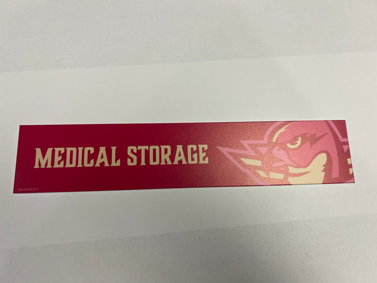2025-26 Pink in the Rink Locker Nameplate