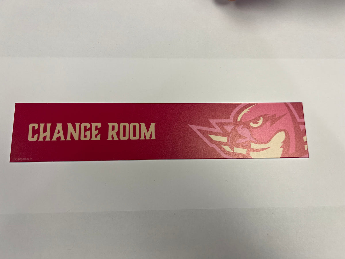 2025-26 Pink in the Rink Locker Nameplate