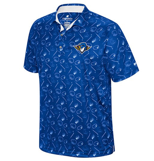 T-Birds Hockey Print Polo - Royal