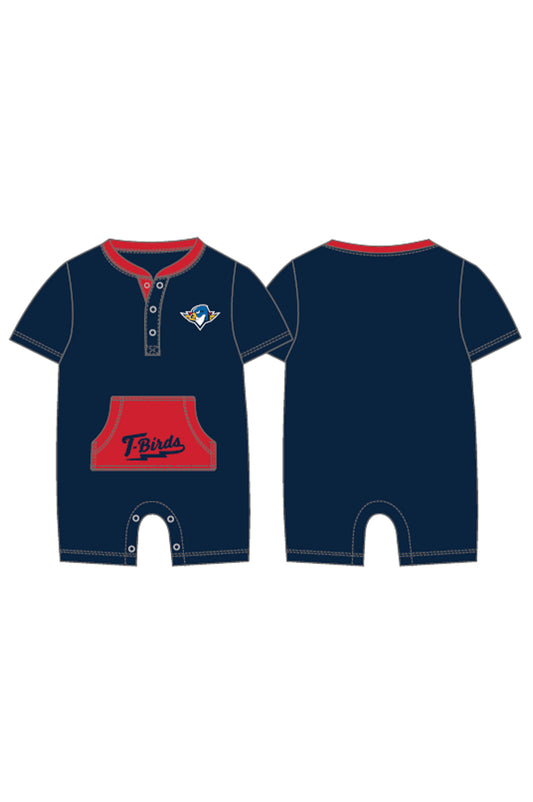 Infant Wheeler Romper - Navy