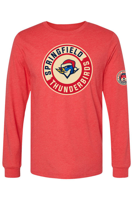 Santa Boomer Red Long Sleeve Tee