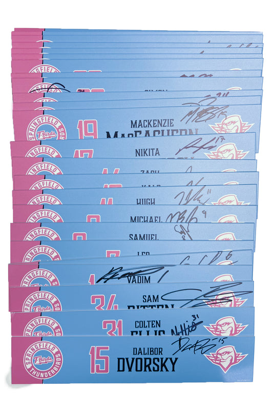 2024-25 Pink in the Rink Night Locker Nameplate
